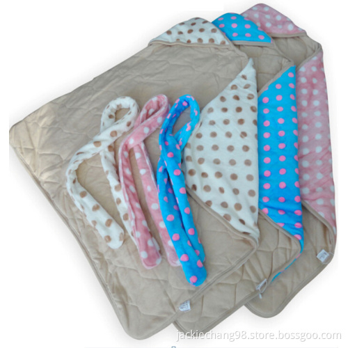 Printed Micro Mink Hooded Baby Blanket